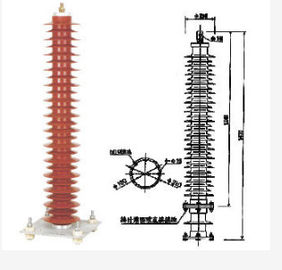 Metal Oxide High Voltage Lightning Arrester Air Termination Support