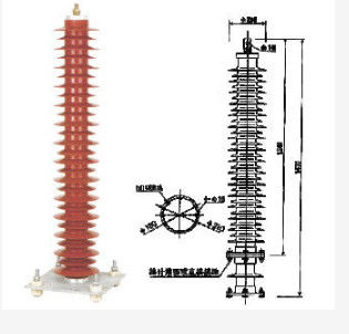 Metal Oxide High Voltage Lightning Arrester Air Termination Support